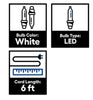 Gemmy LightShow Multi-function White Snowflurry & Static Light Show Projector