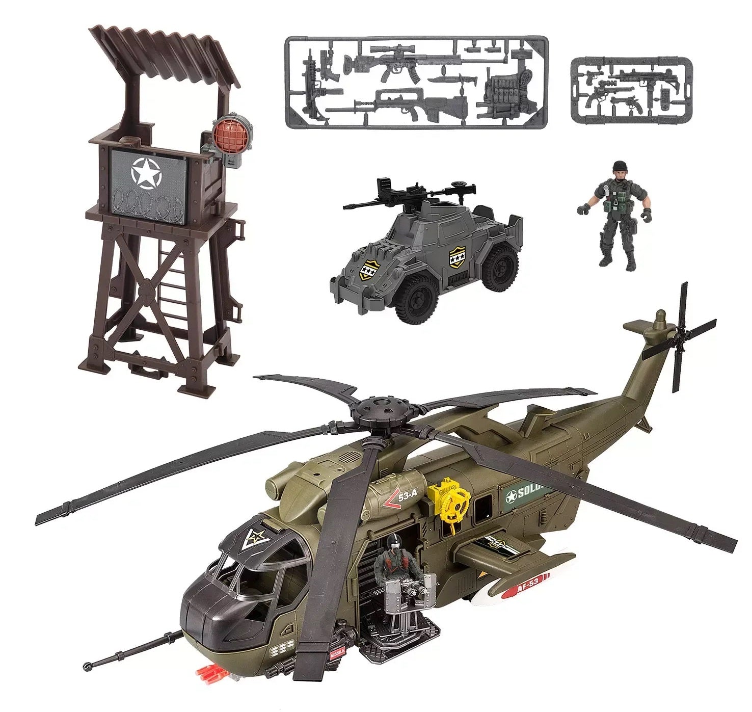 Member's Mark Mega Helicopter 32-Piece Playset with Lights and Sounds