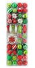 CG Hunter Holiday 54-Piece Shatter Resistant Ornaments Red/Green/White