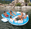 Intex Splash 'N Chill Inflatable Lake Island Float 145" x 125" x 20" Blue/White