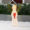 Holiday Time Light-up Standing Icy Angel Decoration 28" Tall