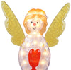 Holiday Time Light-up Standing Icy Angel Decoration 28" Tall