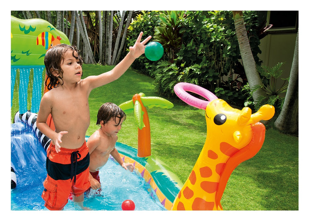 Intex Jungle Play Center Inflatable Pool with Sprayer