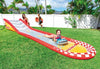 Intex Racing Inflatable Fun Slide 221in x 47in x 30in with 2 Surf Riders