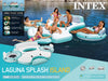 Intex 57274EP Laguna Splash Island Floating Water Raft with 2 Detachable Lounges