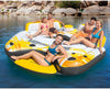 Intex 57276EP 5 Person Inflatable Laguna Lake Water Island Lounging Float Yellow