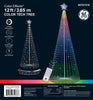 GE 12-foot RGB String Tech Tree with Color Changing LED Lights