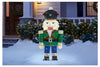 3 FT Yuletide Lane LED Light Up Tinsel Nutcracker with Green Jacket
