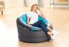 Intex Empire Inflatable Chair Blue 44" X 43" X 27"