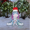 Gemmy 2.5-feet Eeyore Freestanding Tinsel Yard Sculpture with LED Lights