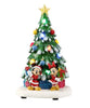 Disney 9.84-inch Mickey and Minnie Pre-lit Musical Tree Holiday Decoration