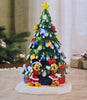 Disney 9.84-inch Mickey and Minnie Pre-lit Musical Tree Holiday Decoration