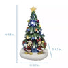 Disney 9.84-inch Mickey and Minnie Pre-lit Musical Tree Holiday Decoration
