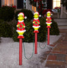 Gemmy The Grinch Lightshow 3-Marker White Christmas Pathway Markers