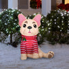 Holiday Living 3.5 ft Lighted French Bulldog Christmas Inflatable