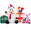 Holiday Living 6-ft Wide Lighted Barnyard Scene Christmas Inflatable