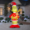 The Grinch 8-FT Giant LED Grinch Holding Max Christmas Inflatable