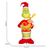 The Grinch 8-FT Giant LED Grinch Holding Max Christmas Inflatable