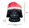 Gemmy Star Wars 8-FT Darth Vader Head in Santa Hat Christmas Inflatable