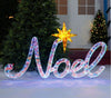 Holiday Living 39-inch Freestanding Noel Yard with White LED Lights