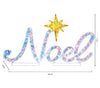 Holiday Living 39-inch Freestanding Noel Yard with White LED Lights