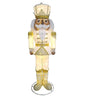 Holiday Living 6-FT Freestanding Black Nutcracker Yard Decoration with White LED Lights