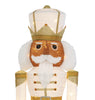 Holiday Living 6-FT Freestanding Black Nutcracker Yard Decoration with White LED Lights
