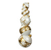 Holiday Living 30-in Gold and White Stacked Ornament Holiday Yard Decoration