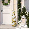 Holiday Living 30-in Gold and White Stacked Ornament Holiday Yard Decoration