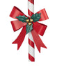 Holiday Living 41-inch Freestanding Red Metal Mailbox Yard Decoration with Bow