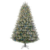 GE 7.5-ft Flocked Carolina Pine Pre-lit Artificial Christmas Tree LED Lights
