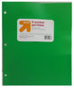 up&up 2-Pocket Portfolio Flexible Poly Folders 10-Pack (5 Blue & 5 Green)