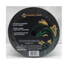 Christmas Premium Wired Ribbon Gold with Gold and Silver Glitter Snowflakes 5" x 25 Yds