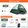ASFANES 6-8 Person Dome Tents for Outdoor Camping 10.8 X 9.8 X 5.9 FT Army Green