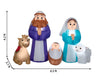 Gemmy 6.5-FT Wide Lighted Nativity Scene Christmas Inflatable