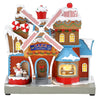 Carole Towne Tangie's Bake Shop Animatronic Lighted Musical Village Scene