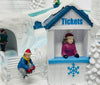 Carole Towne Finlan's Frozen Fun Ice Park Palace Lighted Musical Village Scene