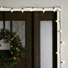 GE StayBright 75 LED C-9 Diamond Cut Warm White Christmas Lights Green Wire