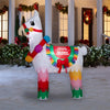Holiday Living 6.5-ft Lighted Pinata Llama Merry Christmas Inflatable