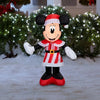 Gemmy 3.5FT Lighted Minnie Mouse in Striped Dress Christmas Inflatable