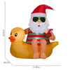 Gemmy 4.5-FT Lighted Santa on a Duck Christmas Inflatable