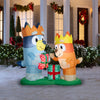 Gemmy Bluey 5.6-ft Lighted Bluey and Bingo Duo Christmas Inflatable