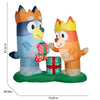 Gemmy Bluey 5.6-ft Lighted Bluey and Bingo Duo Christmas Inflatable