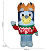 Gemmy Bluey 8-ft Lighted Character Arts Bluey Merry Christmas Inflatable