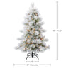 Holiday Time Pre-Lit 5-Ft Snowy Berkshire Pine Christmas Tree White LED Lights