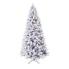 Holiday Living 7.5FT Albany Pine Pre-lit Flocked Artificial Christmas Tree