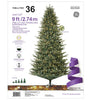 GE 9-ft Montana Fir Pre-lit Artificial Christmas Tree with White LED Lights