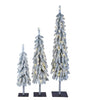 Holiday Living 60-in 3-Piece Holiday Flocked Tree Pre-lit LED Figurine