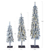 Holiday Living 60-in 3-Piece Holiday Flocked Tree Pre-lit LED Figurine