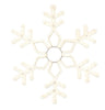 GE StayBright 28-in Hanging Snowflake with Warm White LED Lights